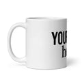 This customizable ceramic mug comes in clean white with a comfortable handle. Your logo can be printed right in the center of the cup, and three sizes (11oz, 15oz, 20oz) are available for you to pick from. Crafted from smooth ceramic, it offers a silky touch when you hold it.