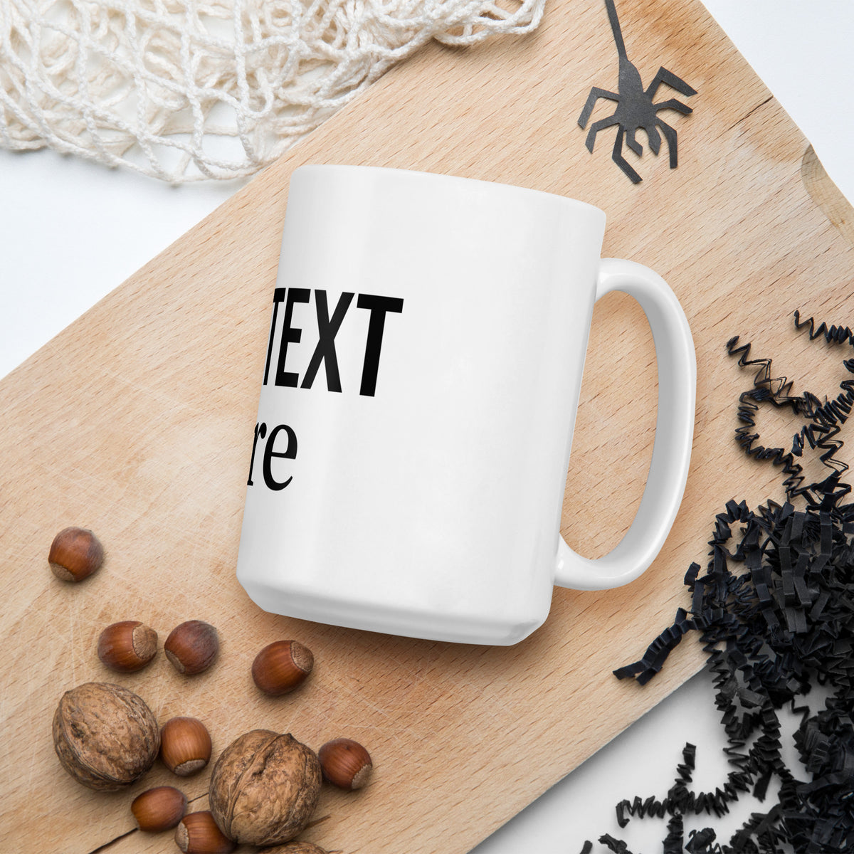 This customizable ceramic mug comes in clean white with a comfortable handle. Your logo can be printed right in the center of the cup, and three sizes (11oz, 15oz, 20oz) are available for you to pick from. Crafted from smooth ceramic, it offers a silky touch when you hold it.