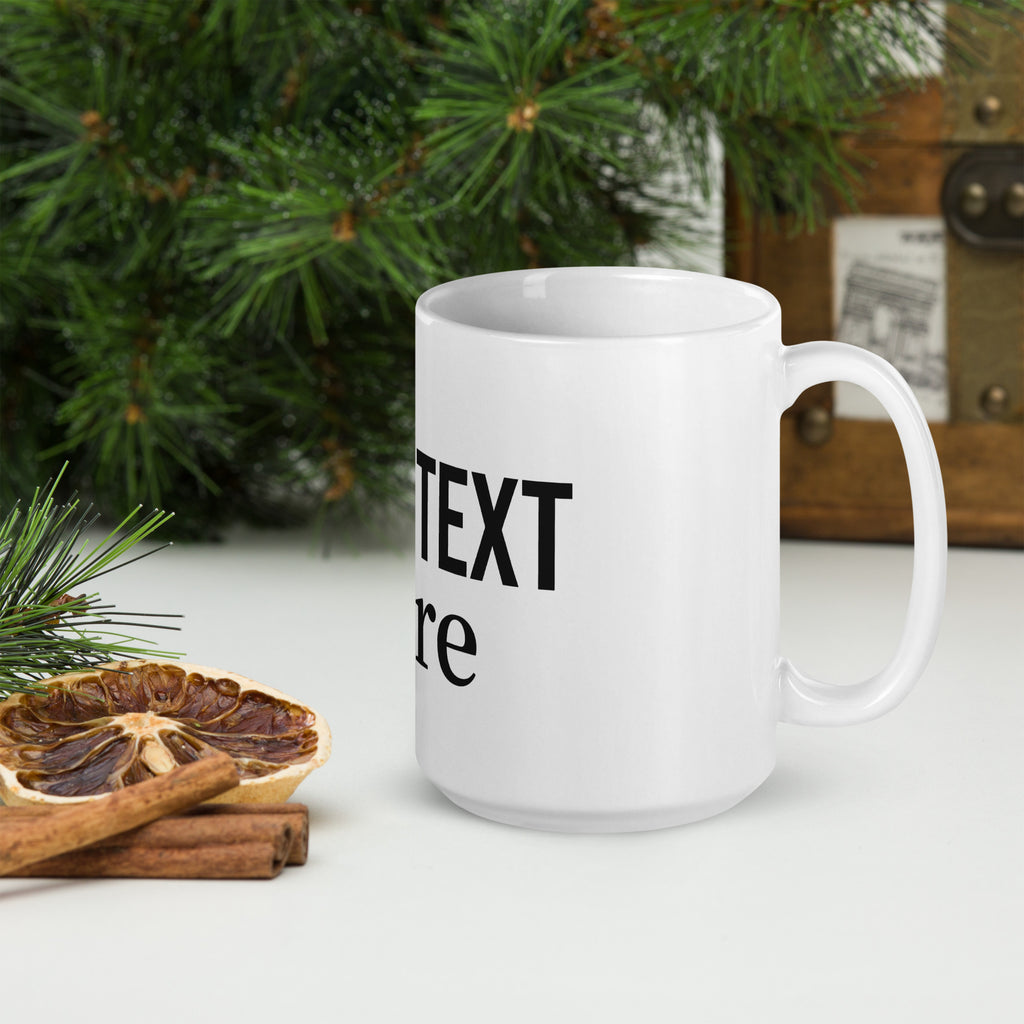 This customizable ceramic mug comes in clean white with a comfortable handle. Your logo can be printed right in the center of the cup, and three sizes (11oz, 15oz, 20oz) are available for you to pick from. Crafted from smooth ceramic, it offers a silky touch when you hold it.