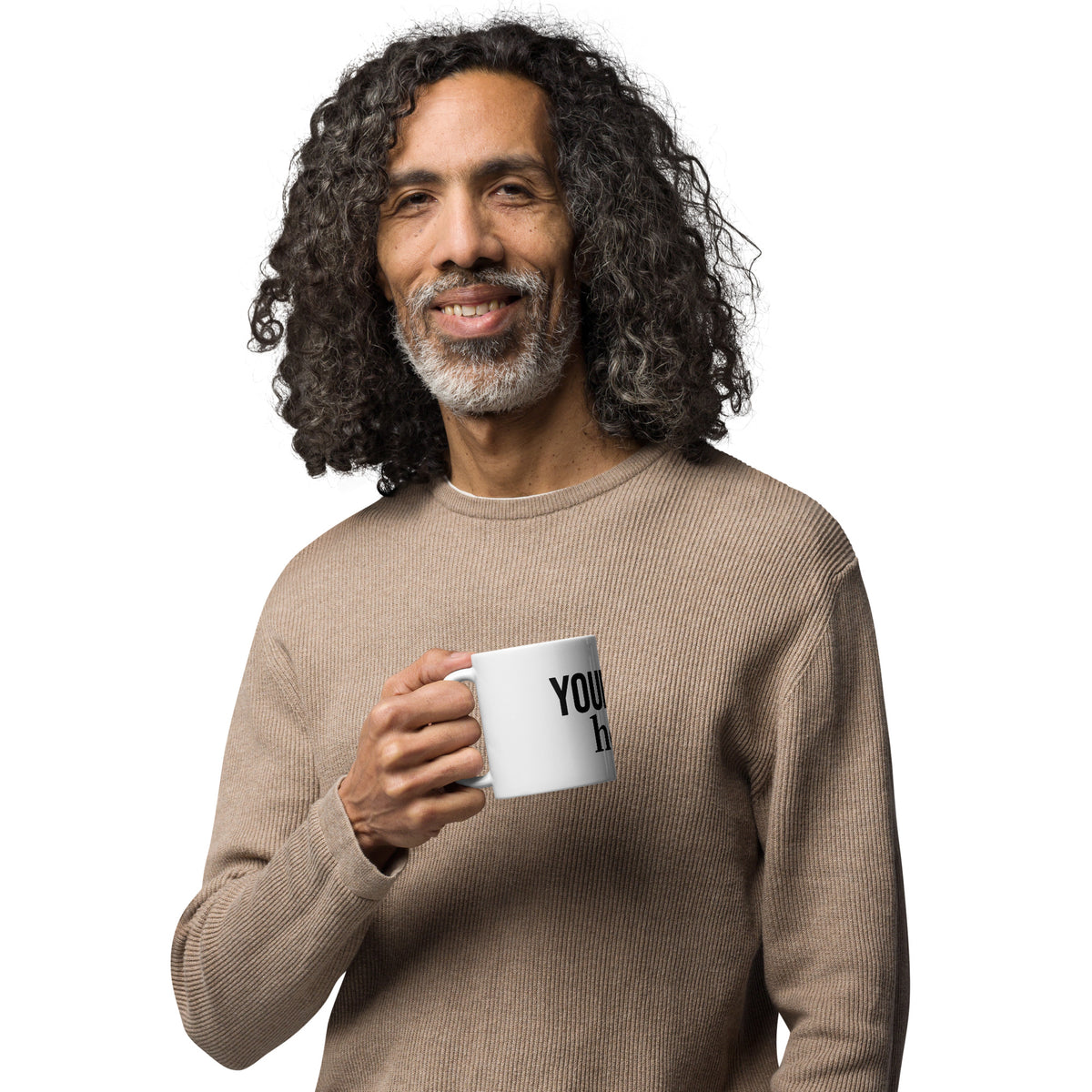 This customizable ceramic mug comes in clean white with a comfortable handle. Your logo can be printed right in the center of the cup, and three sizes (11oz, 15oz, 20oz) are available for you to pick from. Crafted from smooth ceramic, it offers a silky touch when you hold it.