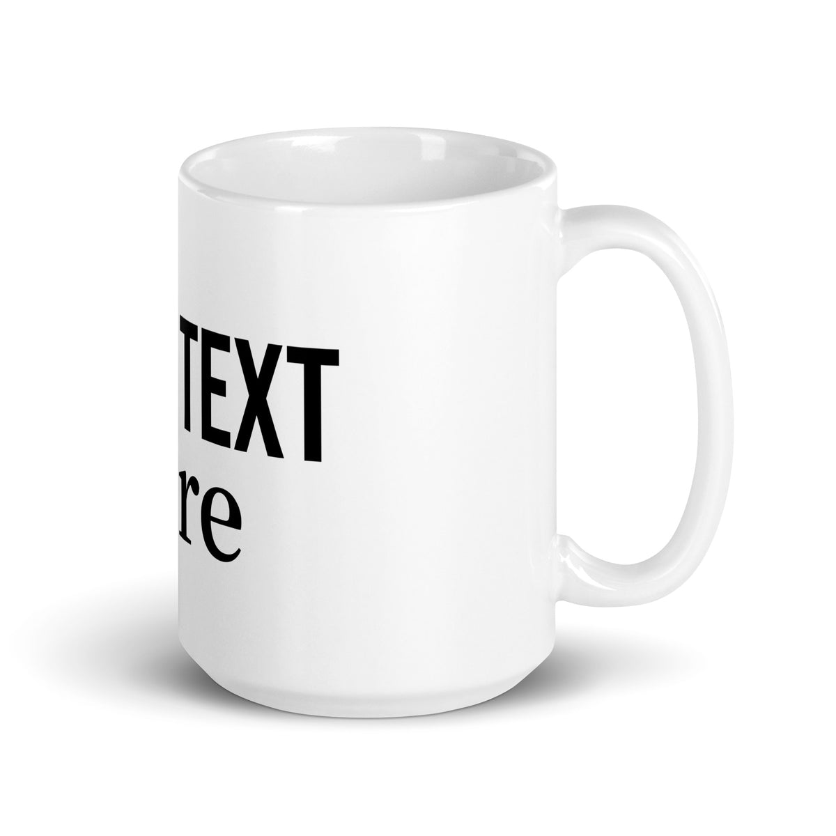 This customizable ceramic mug comes in clean white with a comfortable handle. Your logo can be printed right in the center of the cup, and three sizes (11oz, 15oz, 20oz) are available for you to pick from. Crafted from smooth ceramic, it offers a silky touch when you hold it.